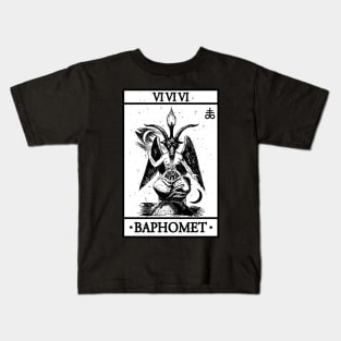 BAPHOMET TAROT CARD - BAPHOMET, SATANISM AND THE OCCULT Kids T-Shirt